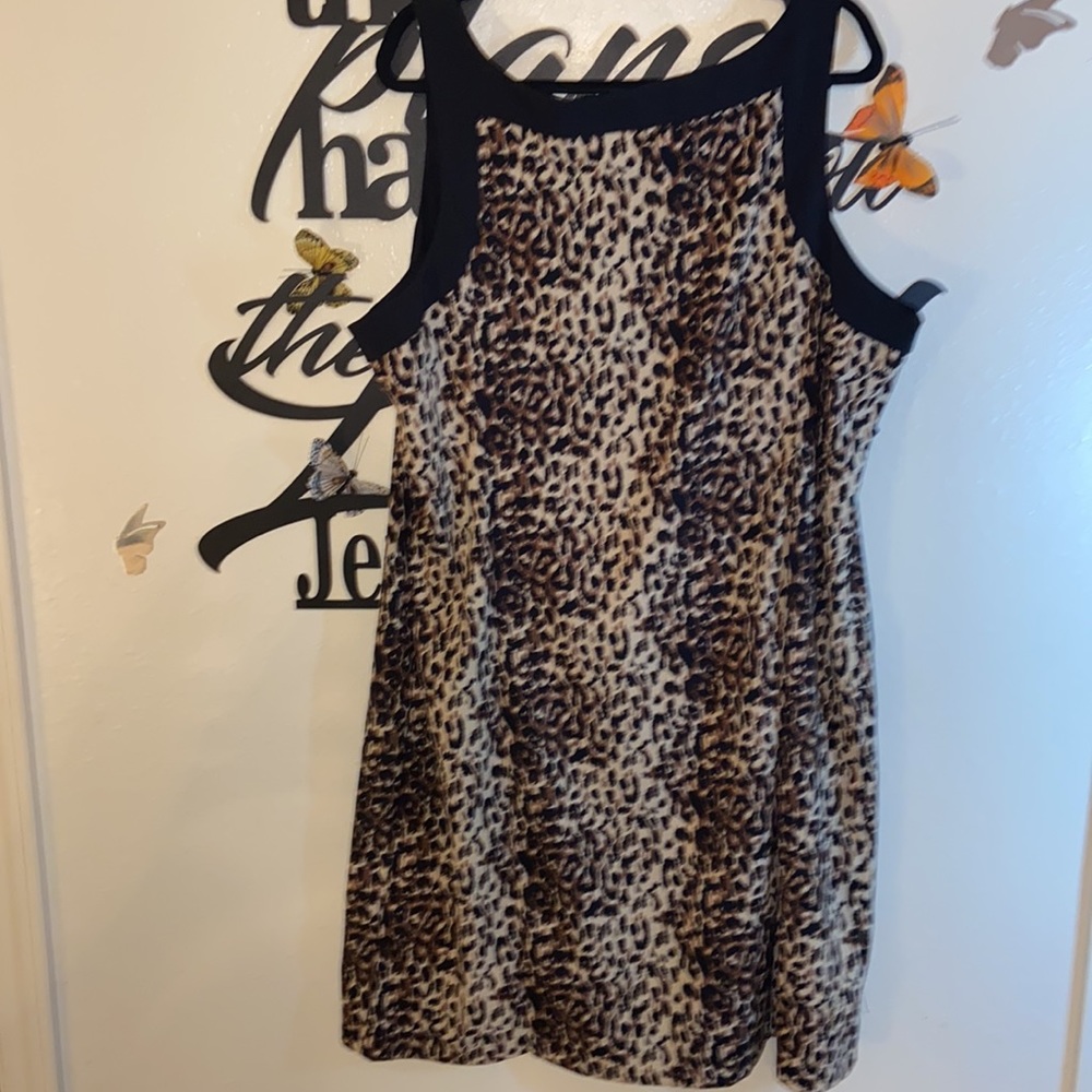 NOTATIONS SLEEVELESS PRINT DRESS - Picture 5 of 7